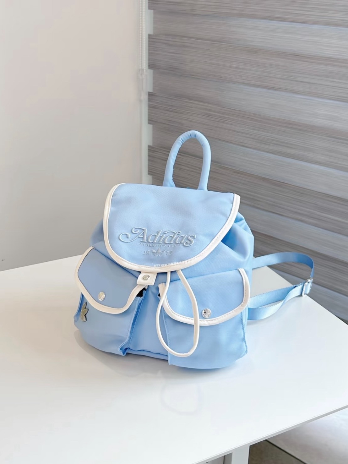 2026春季新款 ADIDAS 寶寶藍 手提 雙肩包