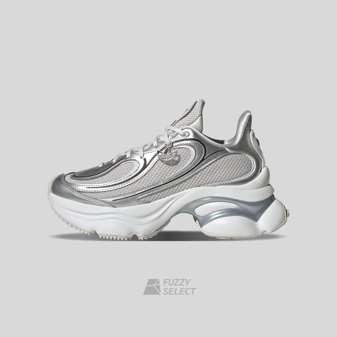 【逢甲 FUZZY】W Adidas Ozvenuz "Grey One" 銀白 厚底 KI0557