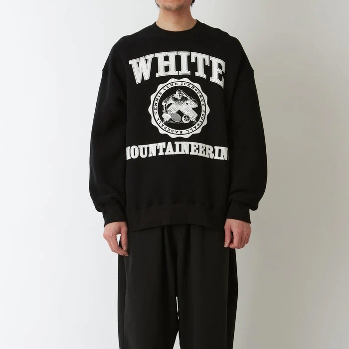 WHITE MOUNTAINEERING COLLEGE LOGO SWEAT SHIRT