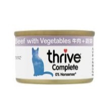 Thrive 脆樂芙 貓咪主食罐頭 牛肉+蔬菜 75G