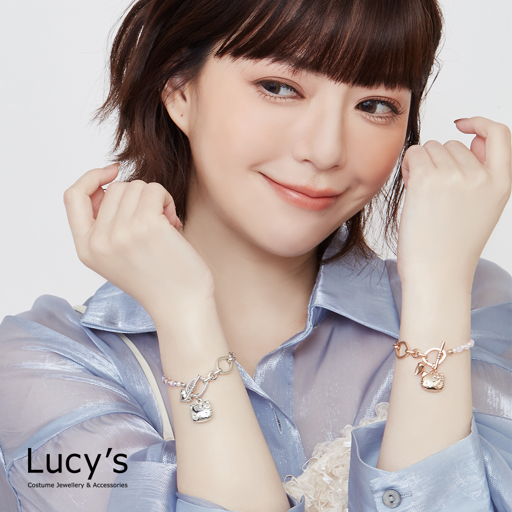 Lucy's X Hello Kitty 限量聯名 Crystal World  水晶T扣手鍊 (三色) (130202/130203/130204)