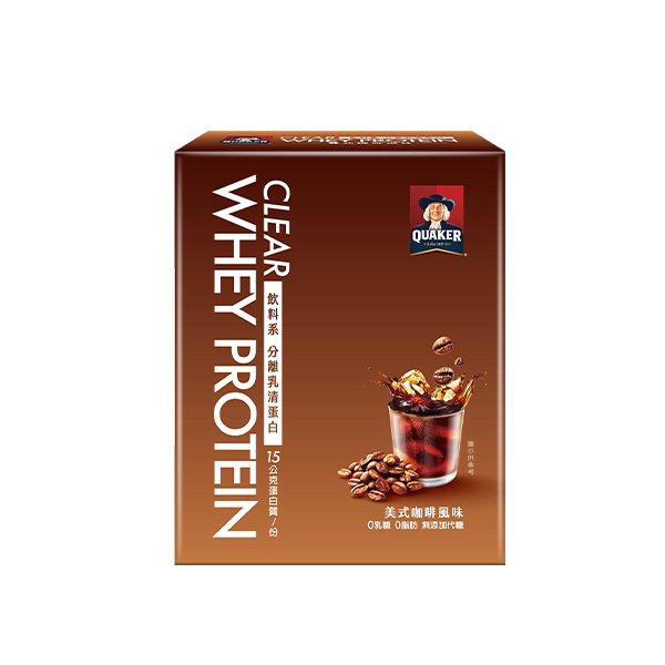 桂格分離乳清蛋白5包-美式咖啡，飲料系乳清