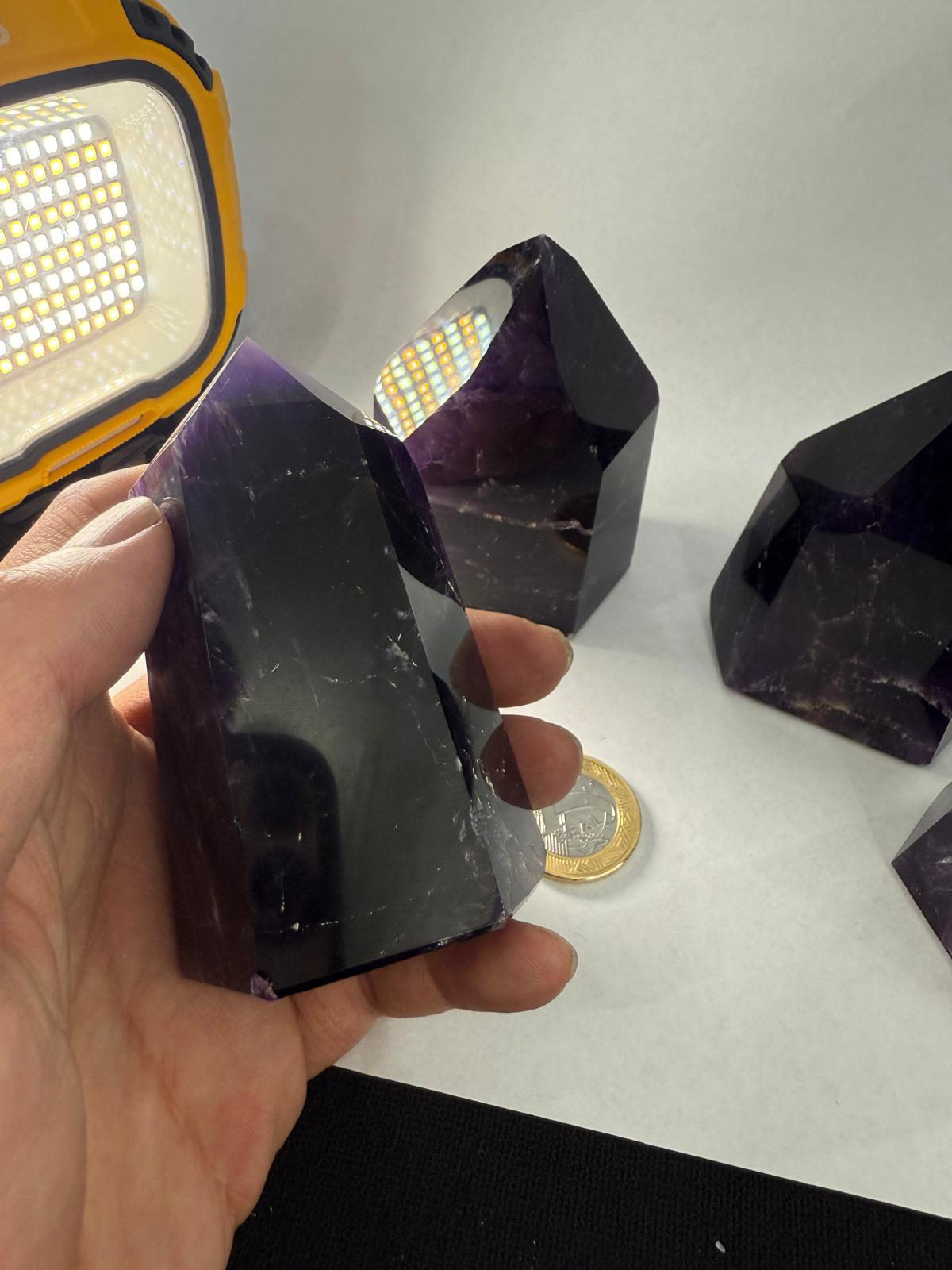 WH120 紫色水晶柱 200-300G