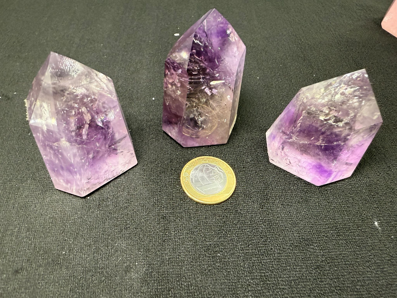 WH118 紫色水晶柱 100-150G