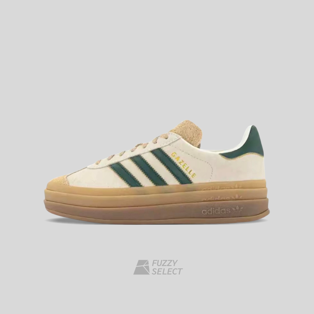 【逢甲FUZZY】W Adidas Gazelle Bold "Green" 卡其綠 麂皮 ID7056