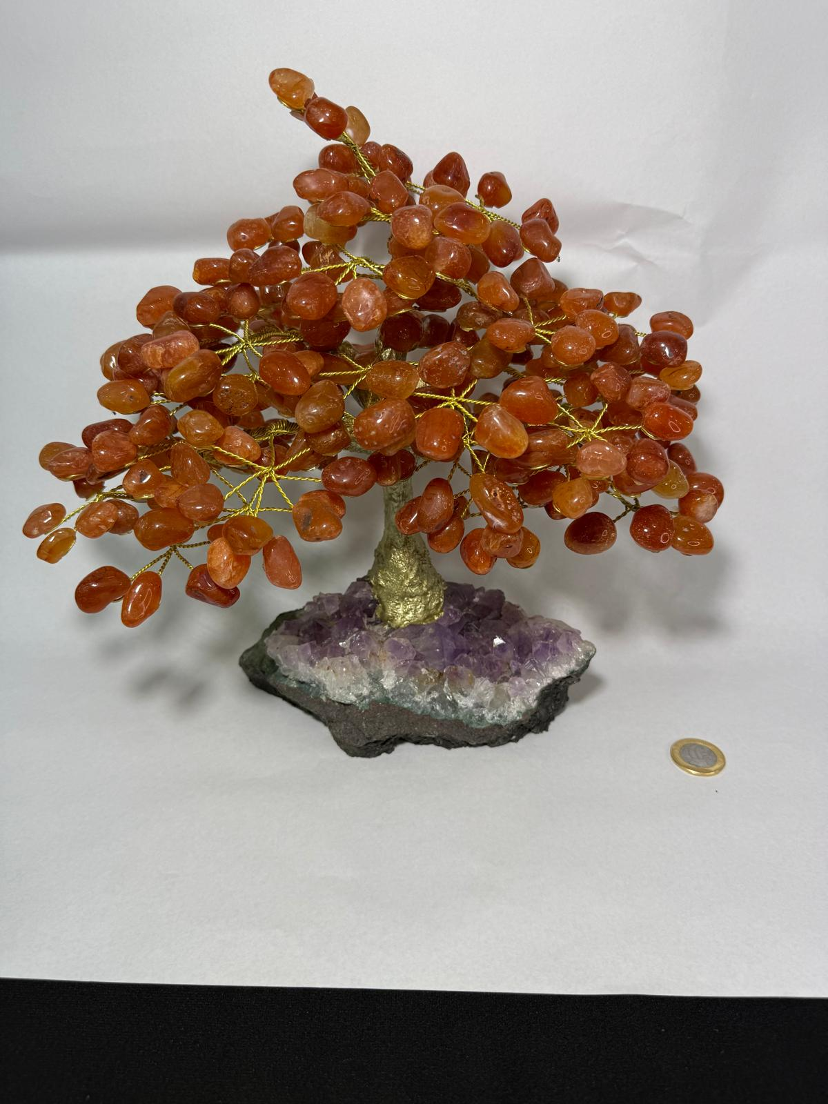 WH090 A90 L size 25-28 cm 水晶樹 紅瑪瑙