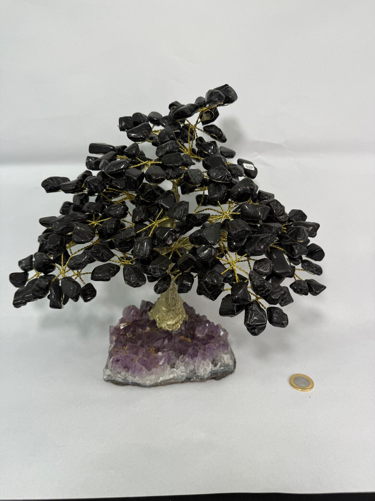 WH094 A94 L size 25-28 cm 水晶樹 黑碧璽