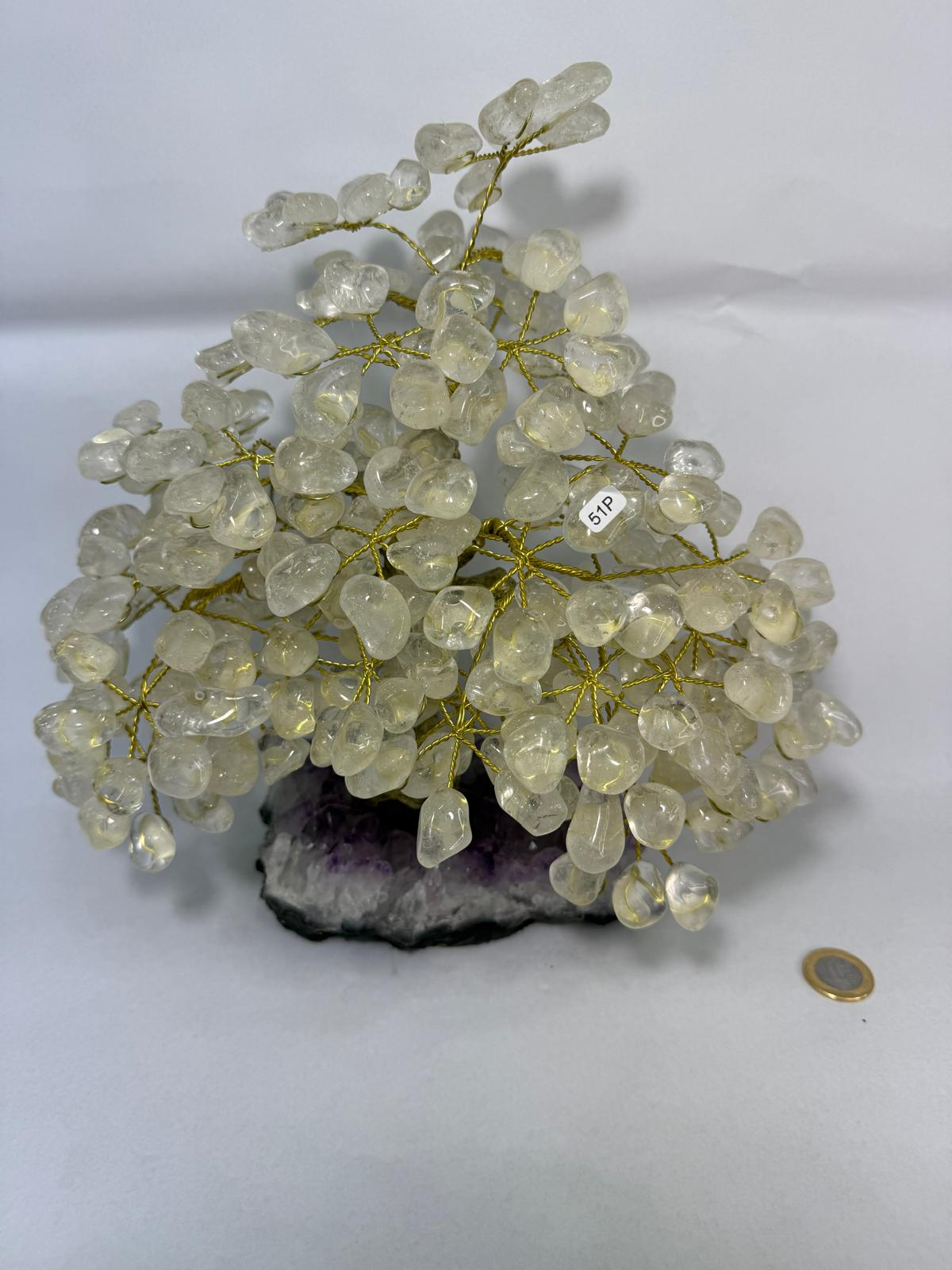 WH095 A95 L size 25-28 cm 水晶樹 白水晶