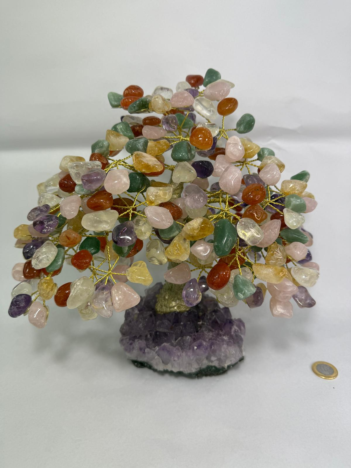 WH096 A96 L size 25-28 cm 水晶樹 七彩混合水晶