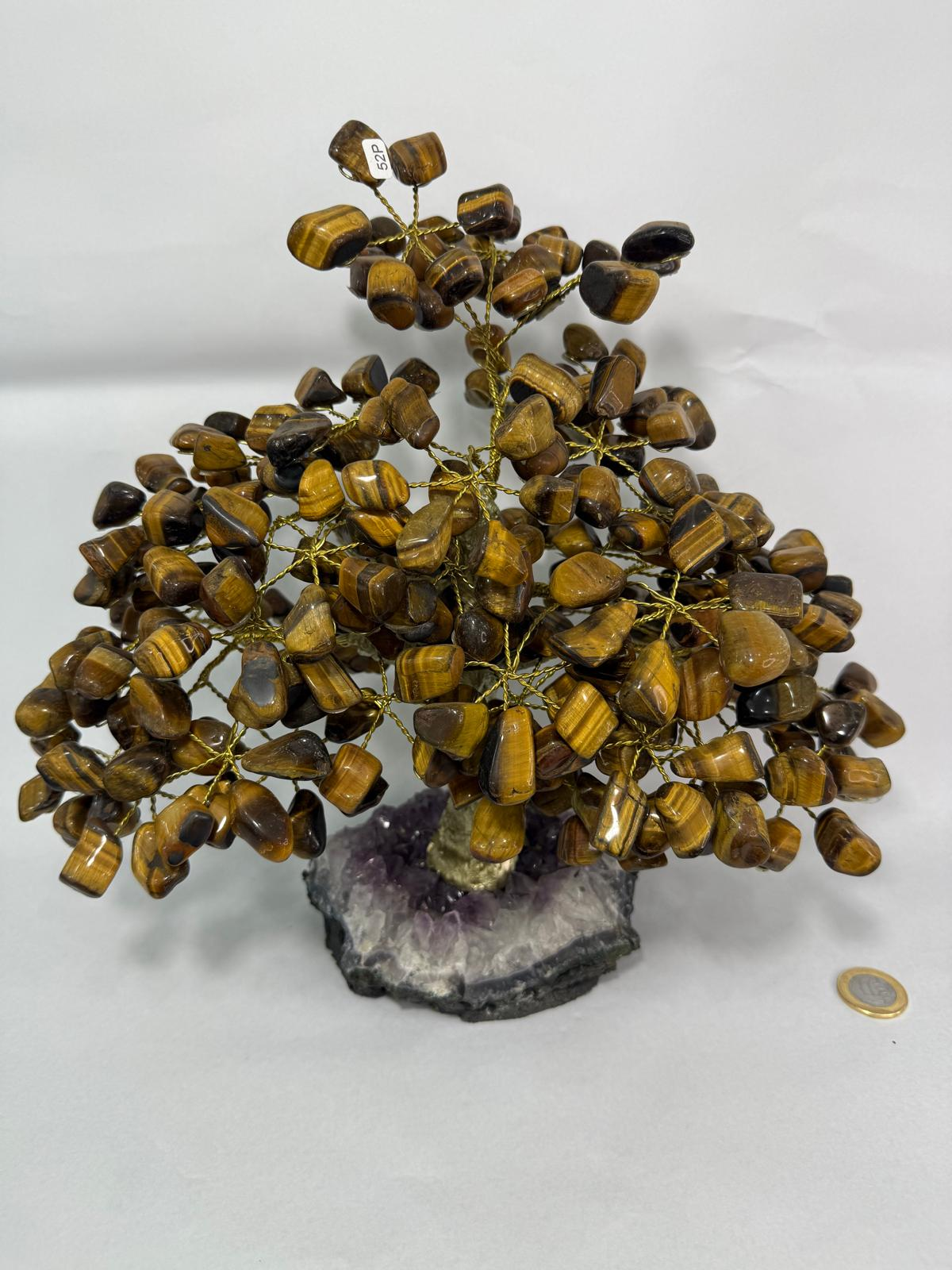 WH097 A97 L size 25-28 cm 水晶樹 虎眼石