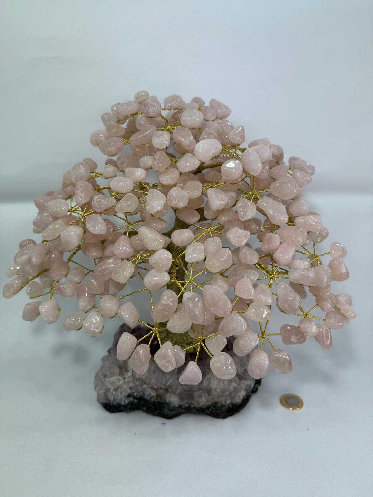 WH102 A102 XL size 32-26CM 水晶樹 粉晶