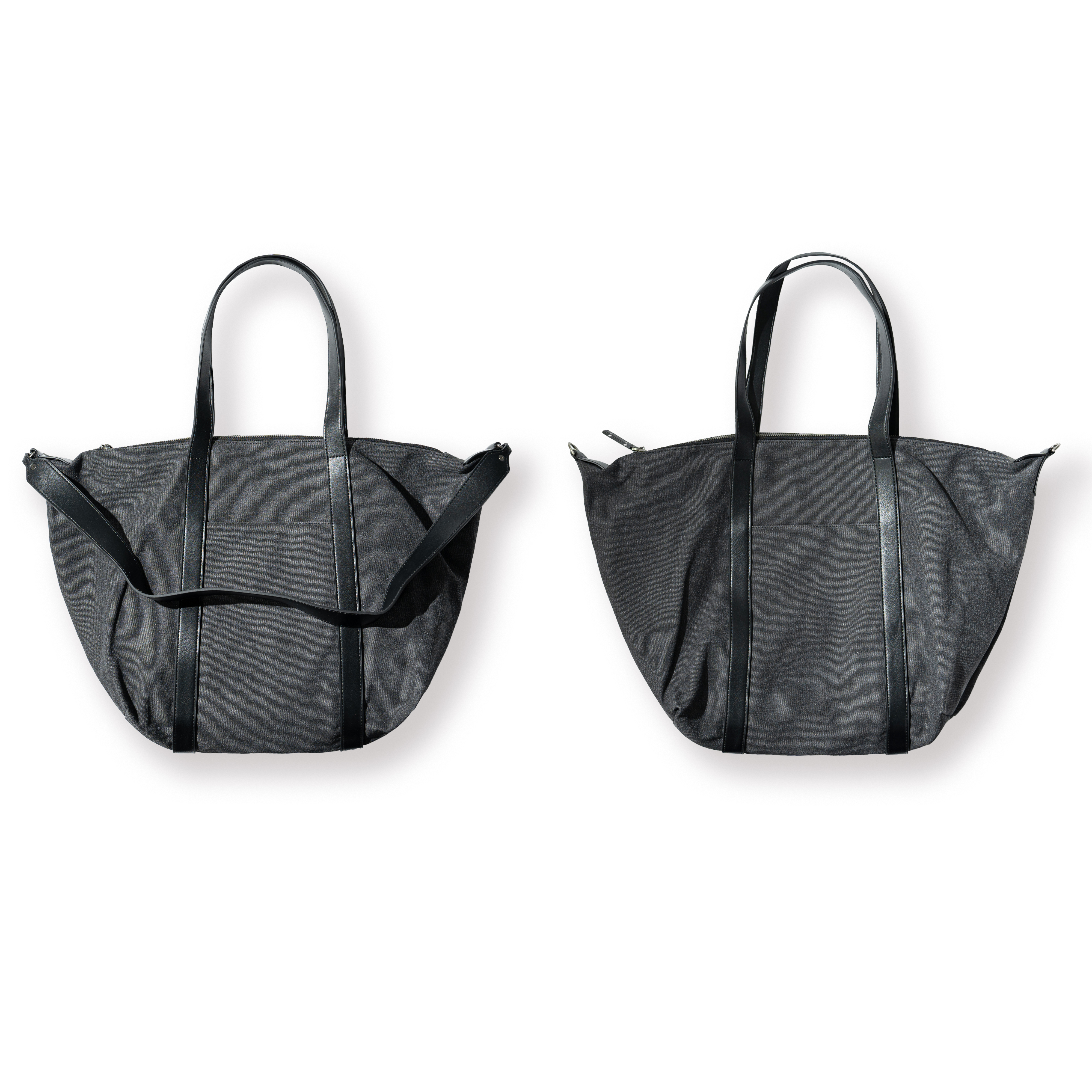 Leather Splicing Canvas Bag 皮革拼接 帆布包 [26OS072]