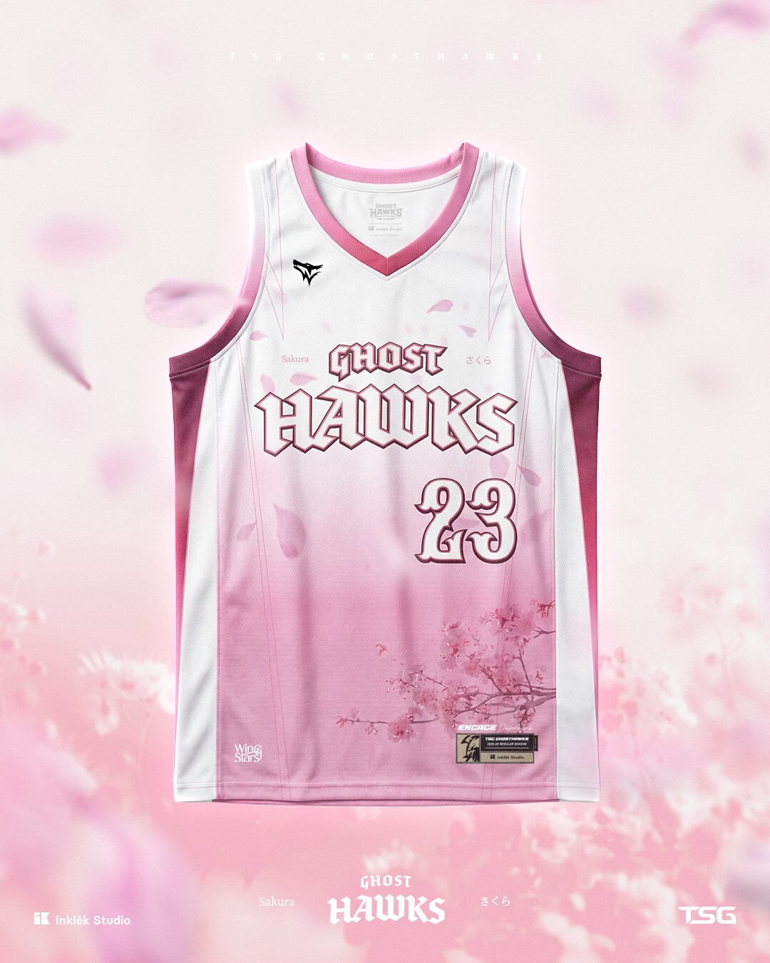 【預購】25-26鷹花季主題球衣∣櫻霧粉