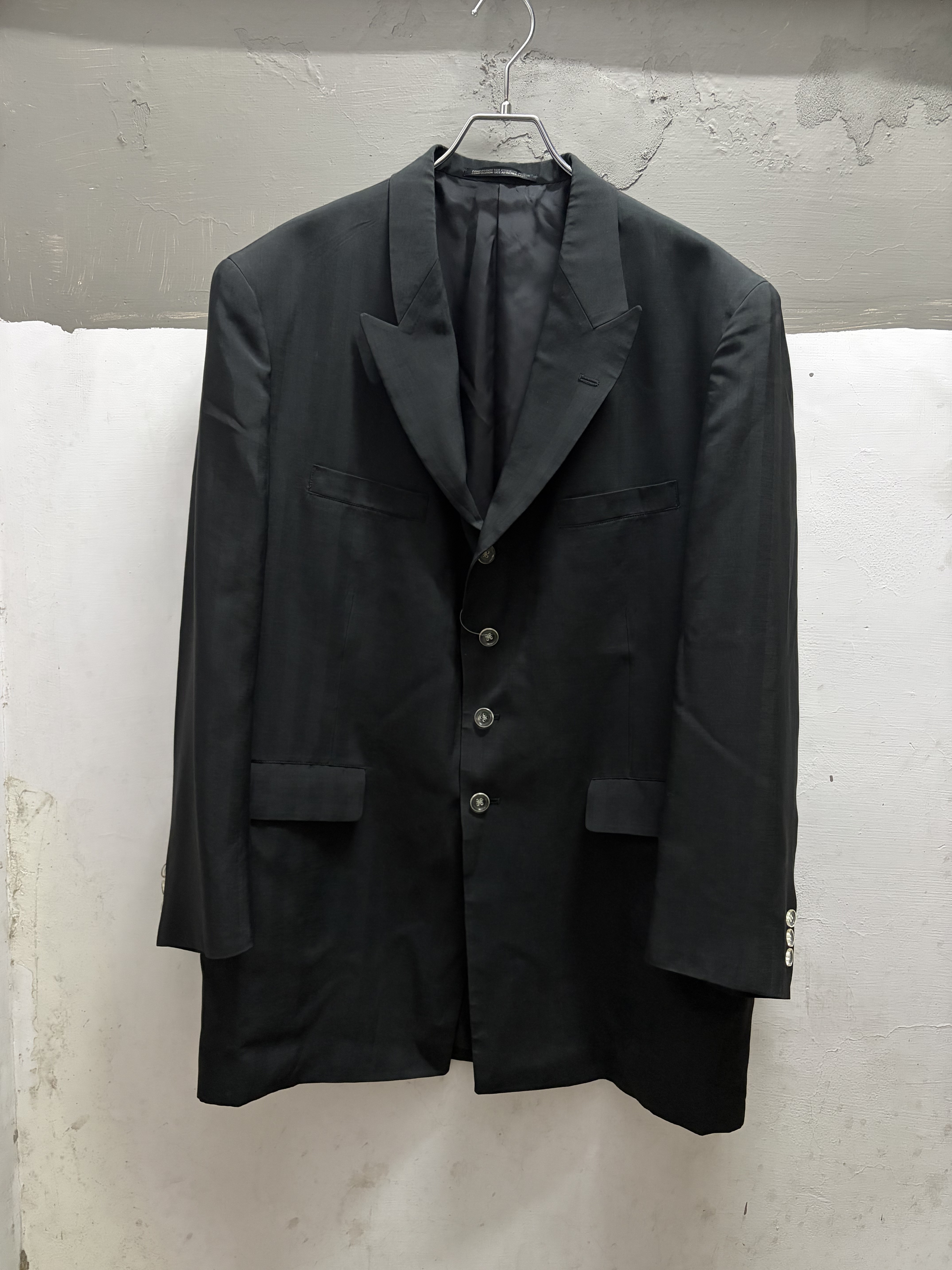 90’s Yohji Yamamoto Pour Homme Shadow Stripe Jacket (MADE IN JAPAN)