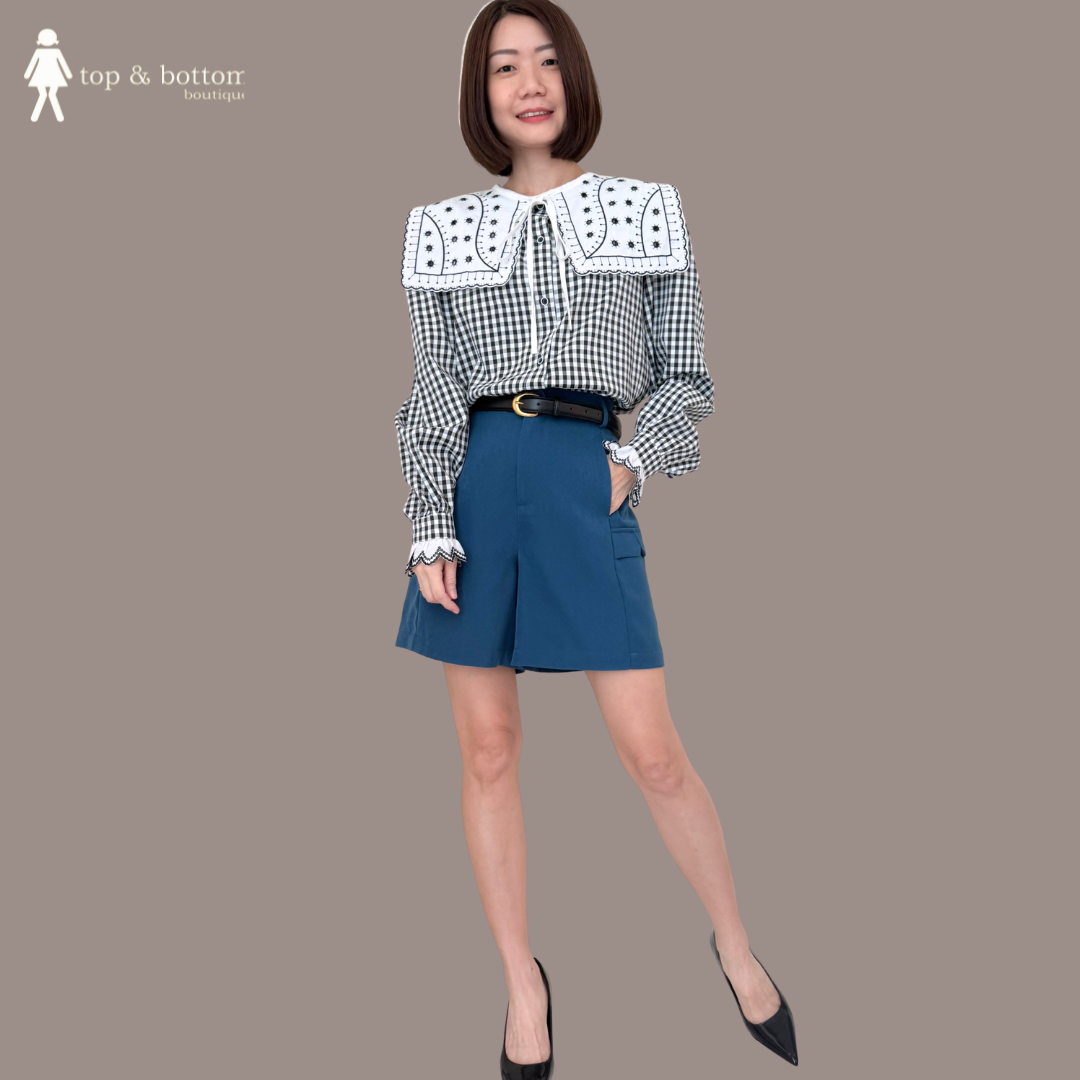 HIGH WAISTED CARGO SHORTS