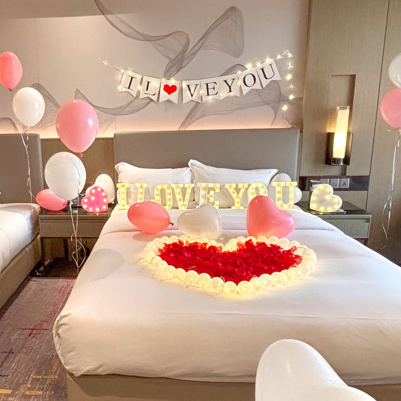 【飯店】萬豪．粉白色系