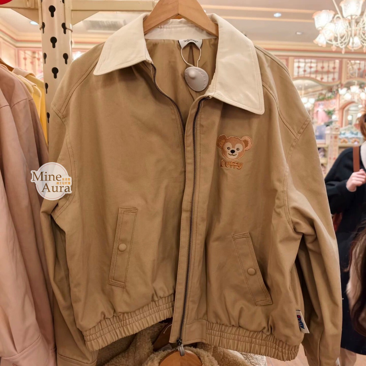 達菲 Duffy 大頭圖案 翻領 夾克 外套 -上海迪士尼樂園