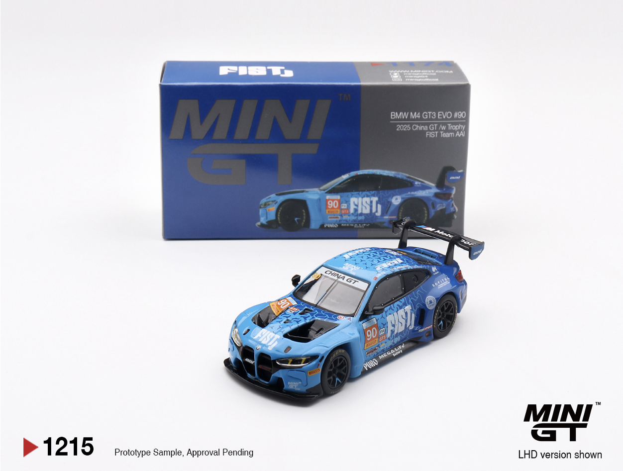 預訂 Pre Order - MiniGT 1215 BMW M4 GT3 EVO #90 FIST Team AAI  2025 China GT LHD/ China Packaging
