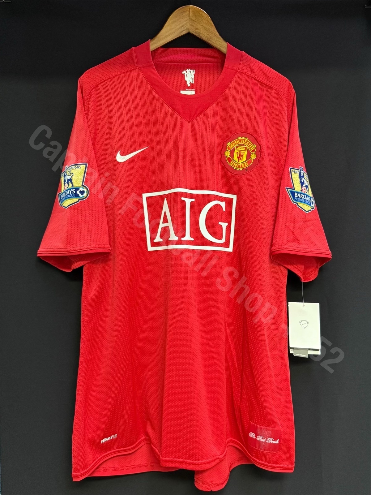 (BNWT) Manchester United 2007-2008 Nike Home Shirt #7 RONALDO