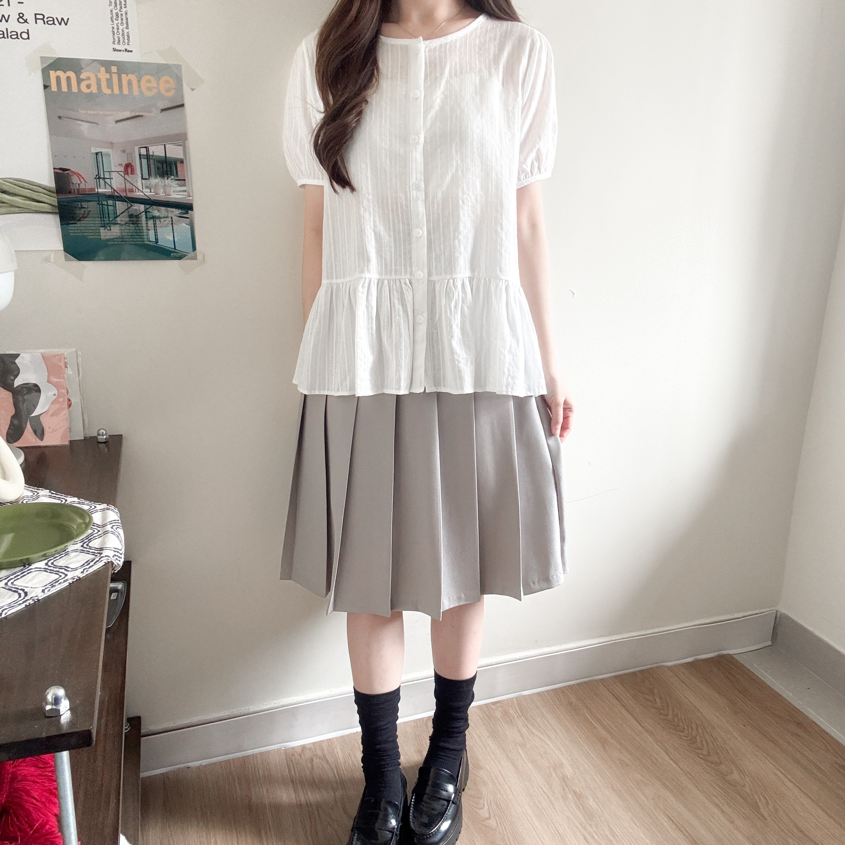 泡泡䄂圓領娃娃top