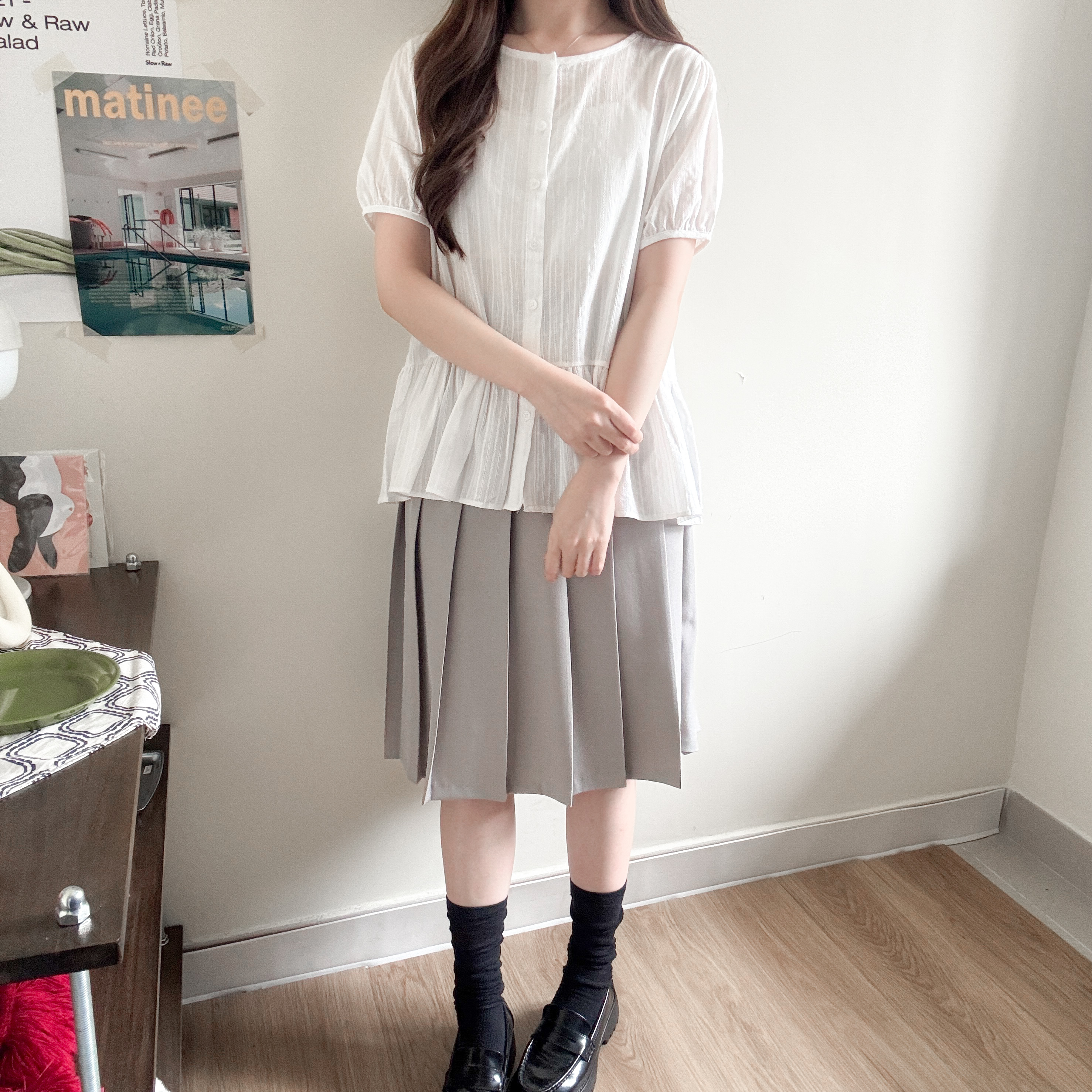 泡泡䄂圓領娃娃top