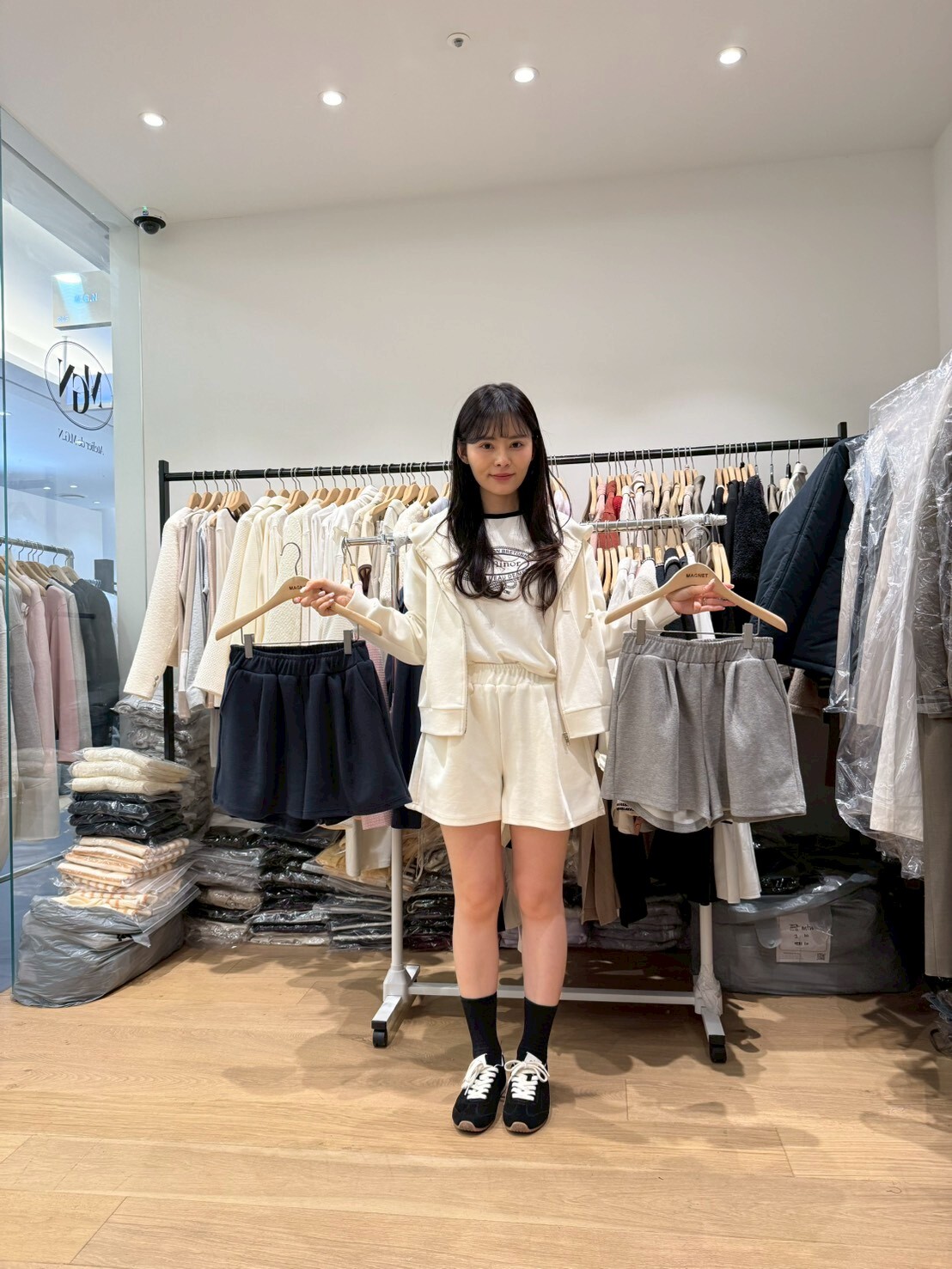 MN6002 美式簡約橡筋腰短褲