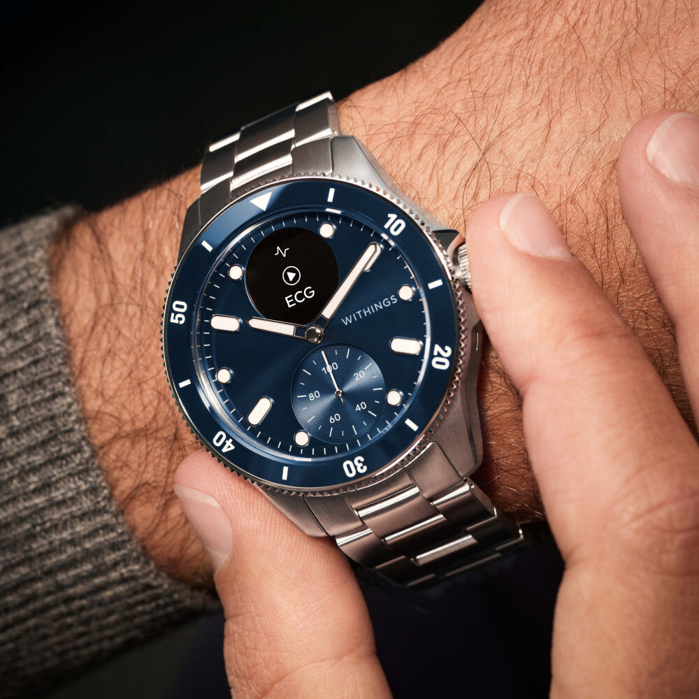 Withings ScanWatch Nova 混合式智能潛水錶｜ECG・體溫・SpO₂