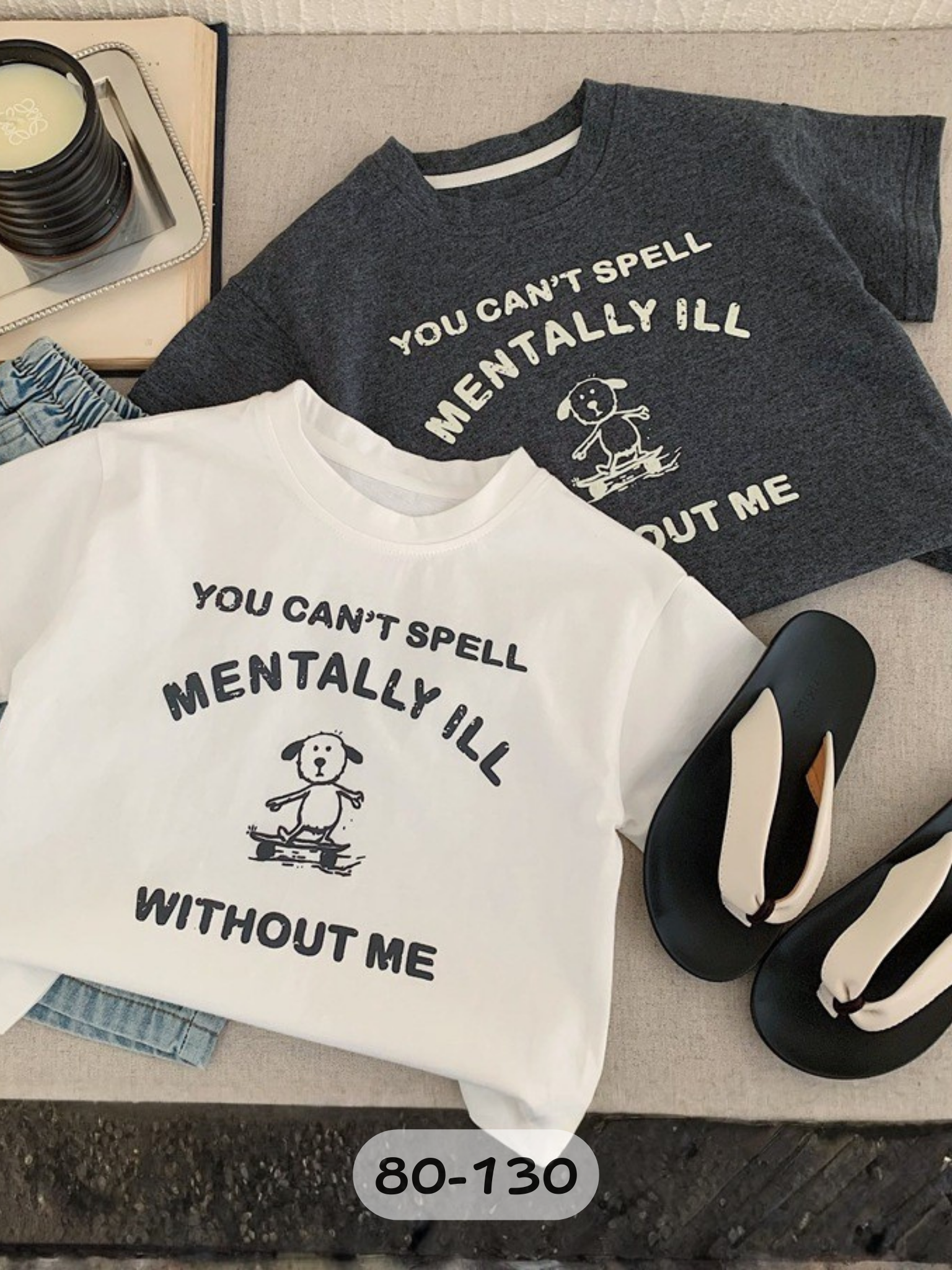 小狗滑板日 短袖上衣