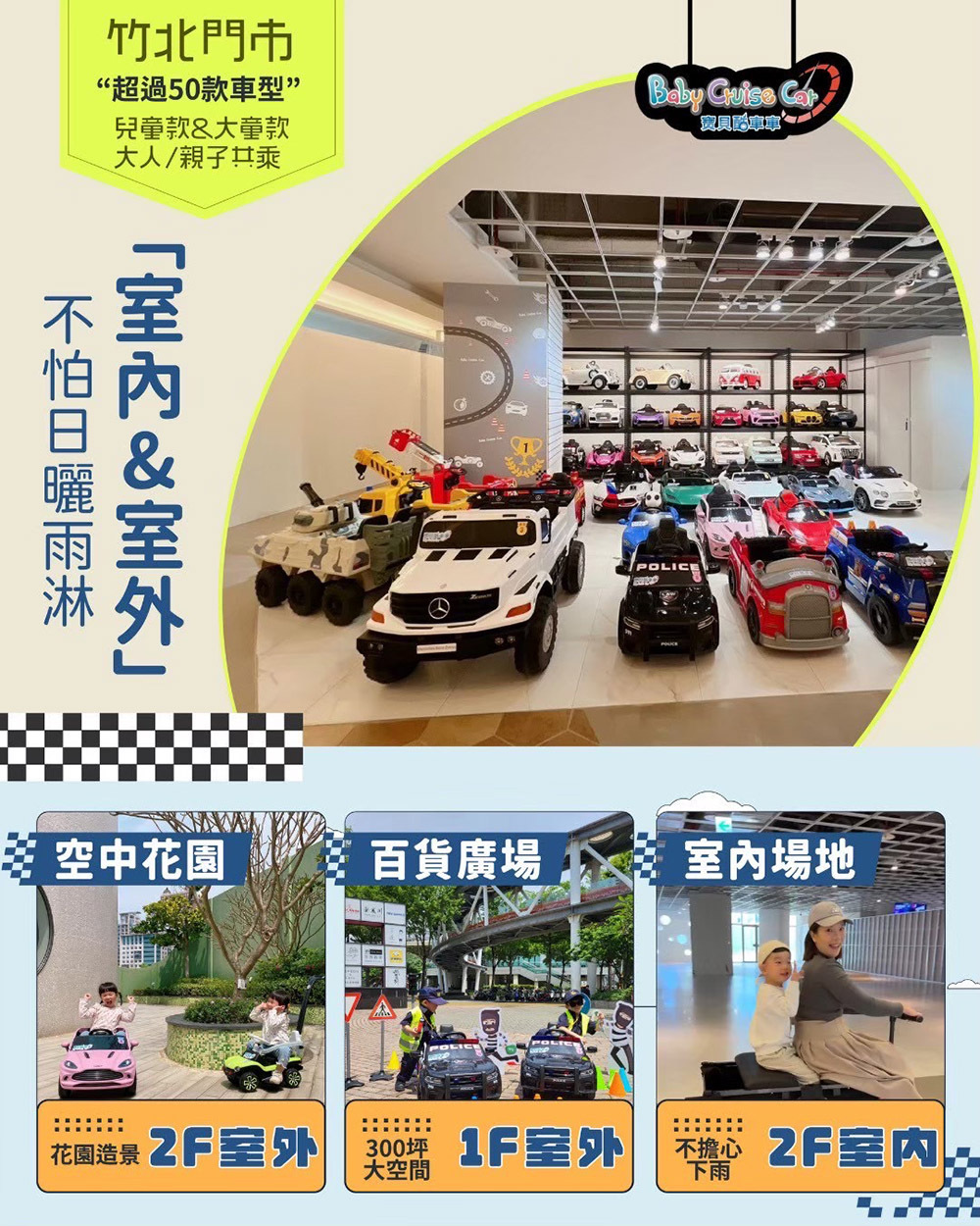 【電子票券】【桃園/新竹】寶貝酷車車Baby Cruise 電動小汽車兒童超跑體驗券Ⓜ
