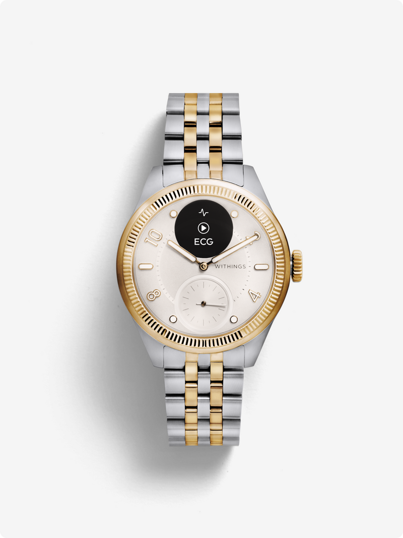Withings ScanWatch Nova Brilliant 旗艦混合式智能手錶｜ECG・體溫・SpO₂