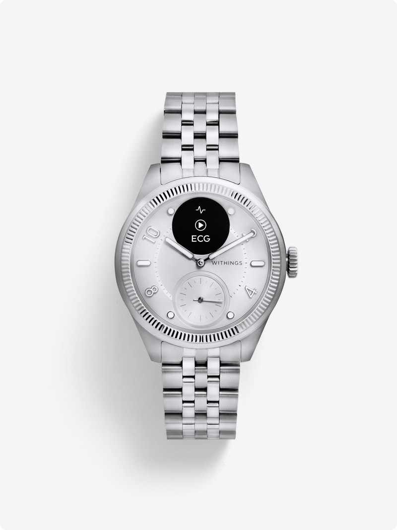 Withings ScanWatch Nova Brilliant 旗艦混合式智能手錶｜ECG・體溫・SpO₂