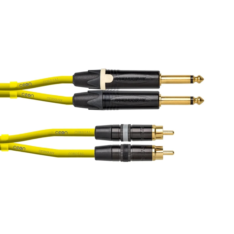 Cordial CEON DJ PLUG-RCA 黃色