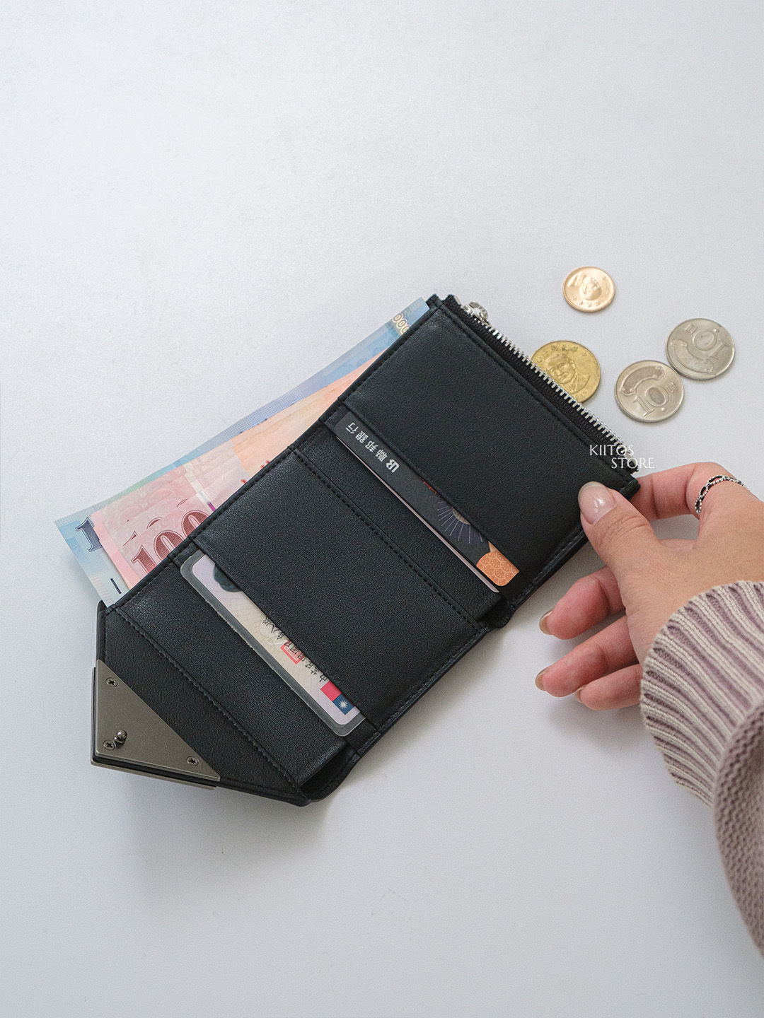 【現貨/預購】韓國代購 Fennec LEOPARD 豹紋系列 秋冬新款 三折 拉鍊 零錢袋 錢包 短夾