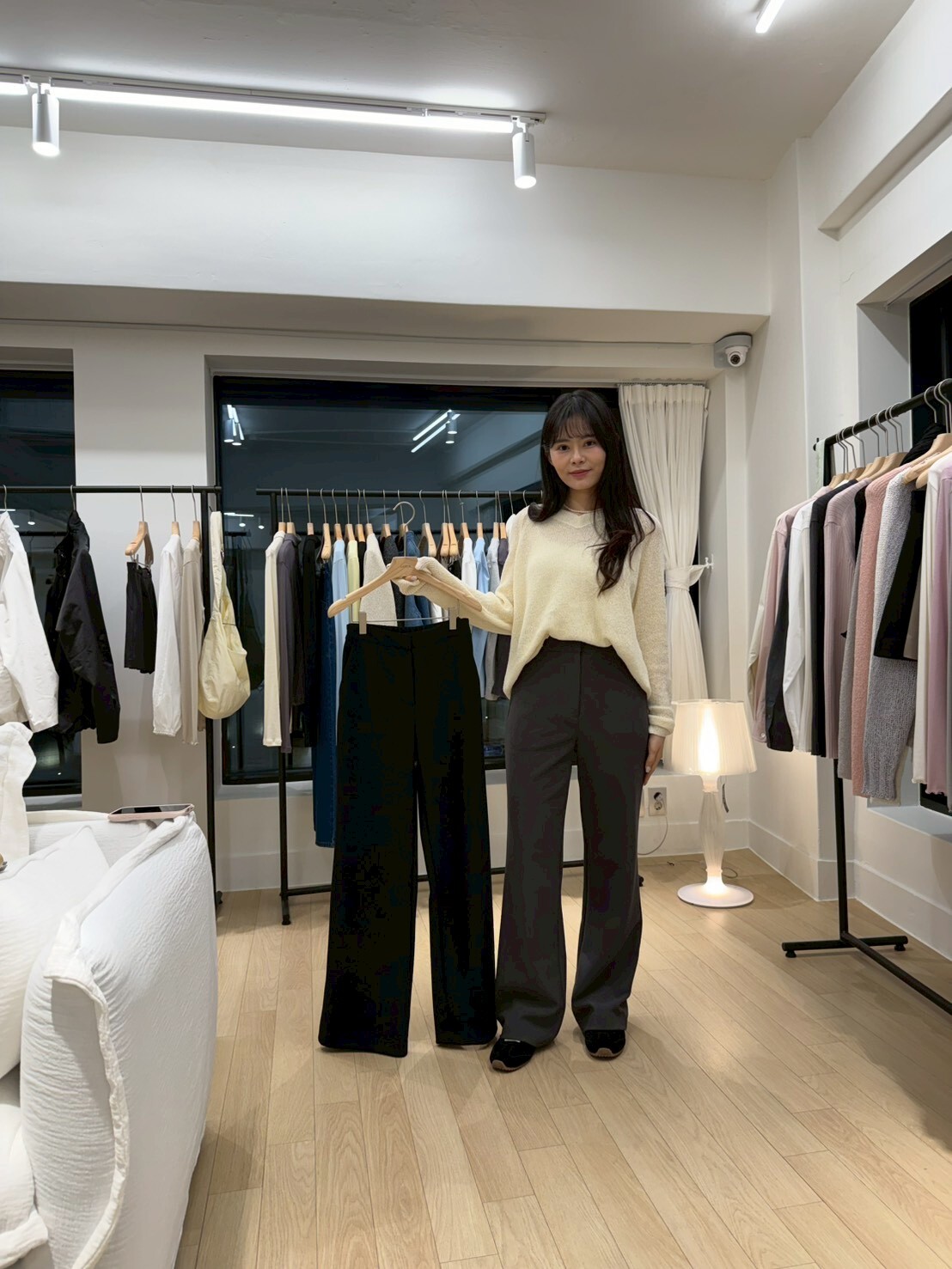 PE6007 Coco推介必入!修腳直筒西褲 (S/M)