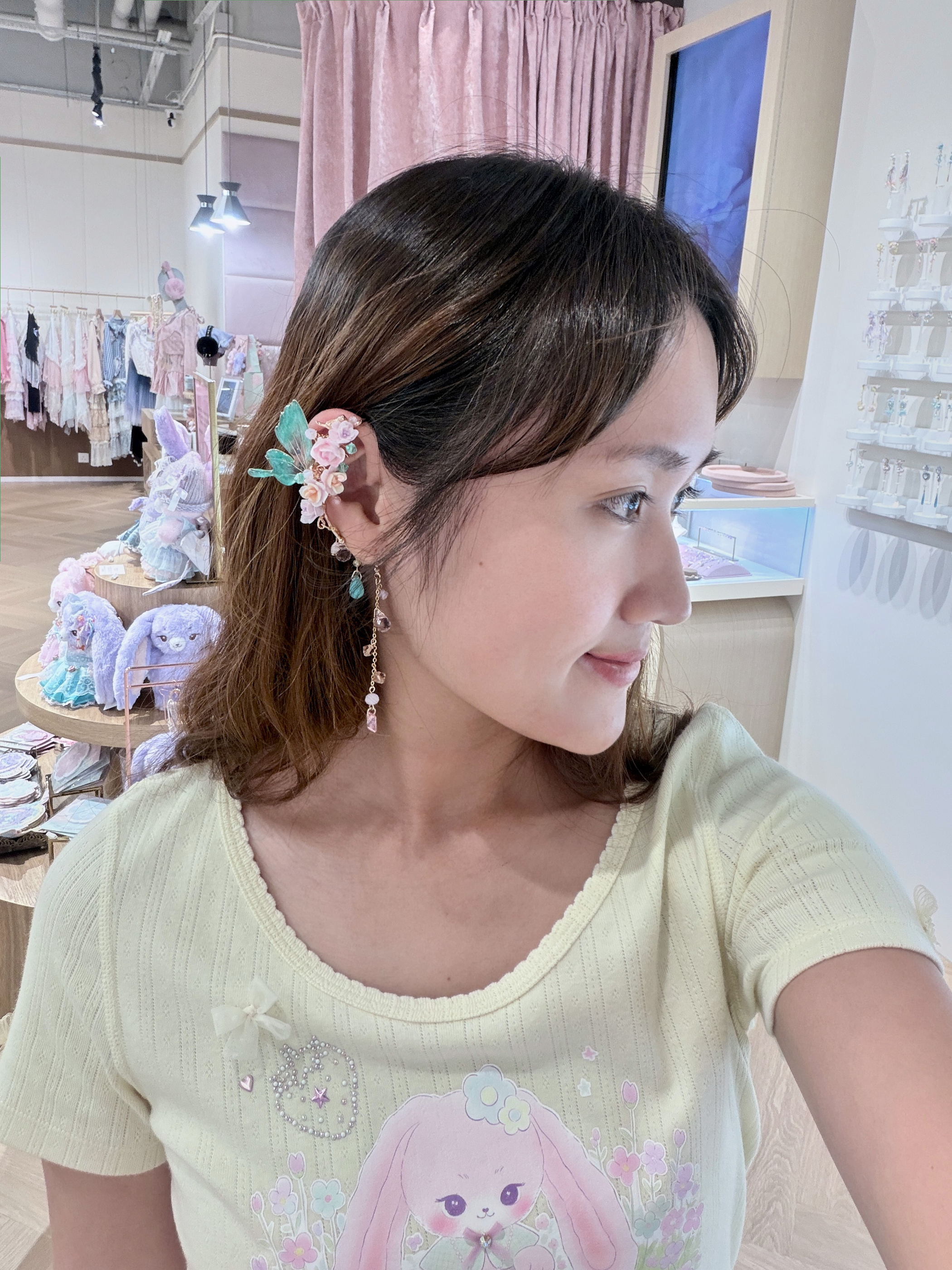 13420 Wing Blossom Cascade Ear Cuff