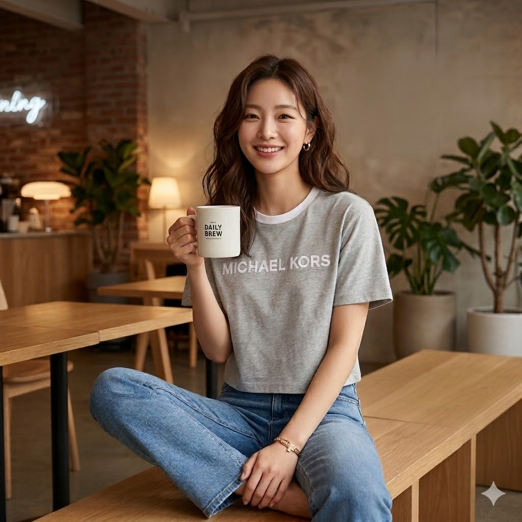 【預購】Michael Kors H031036 女裝立體字母短袖 Tee