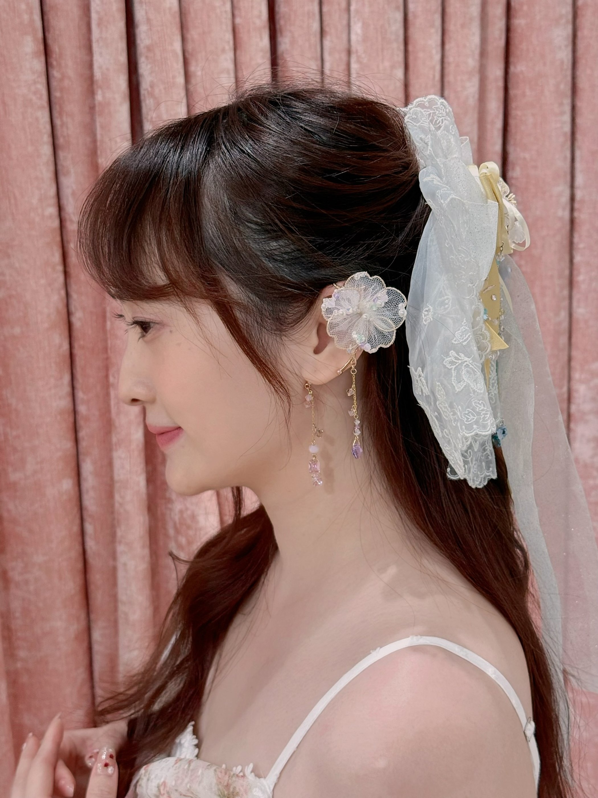 13418 Wing Blossom Cascade Ear Cuff