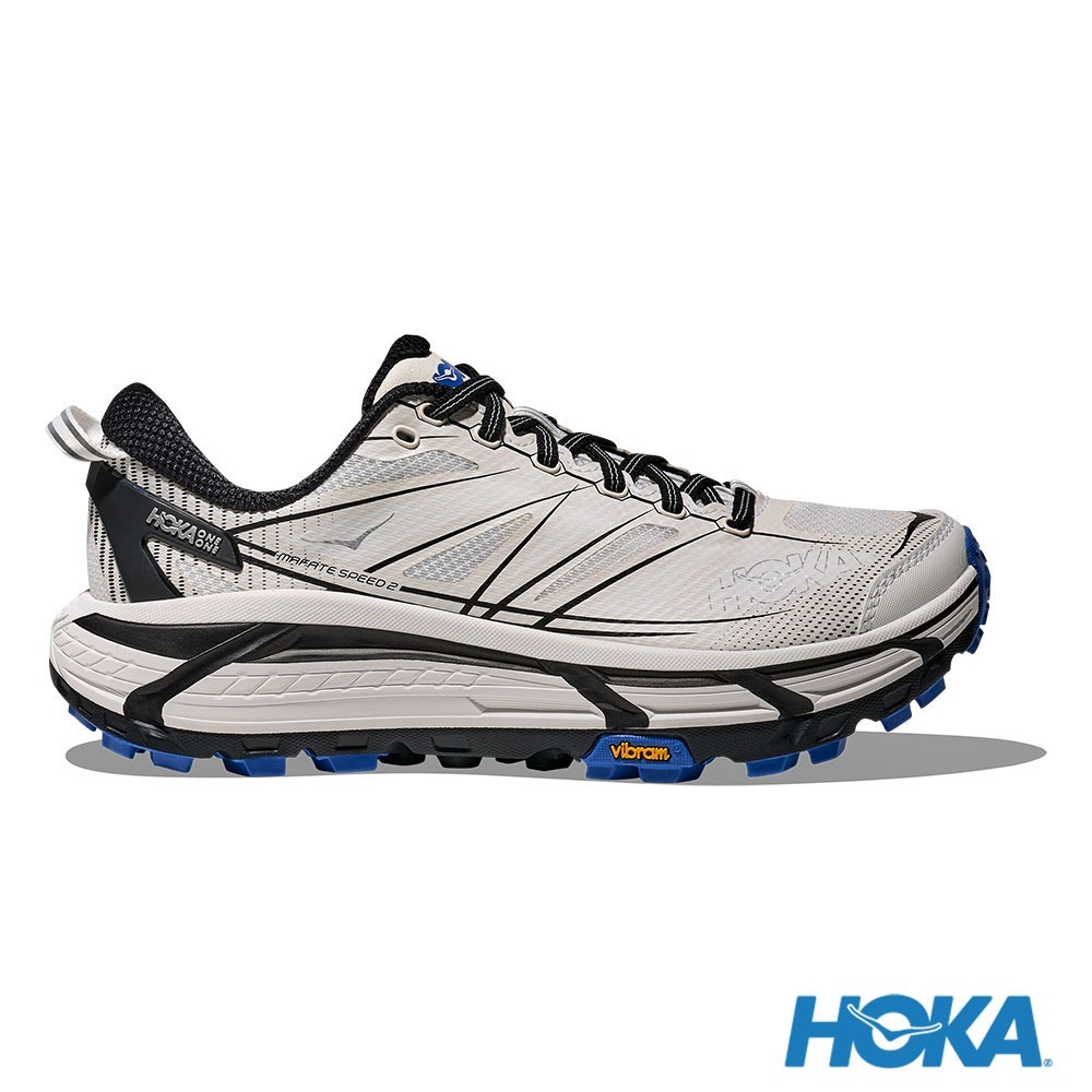 HOKA ONE ONE U Mafate Speed 2 越野鞋 白 / 鈷藍色