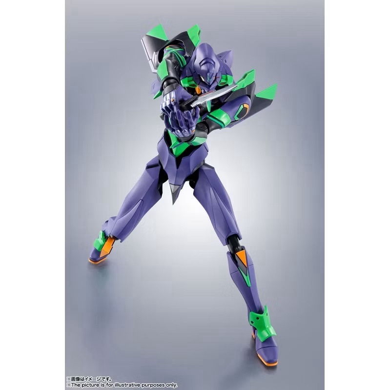 萬代 ROBOT魂  福音戰士 初號機+卡西烏斯之槍 (新色彩版)再版 可動完成品