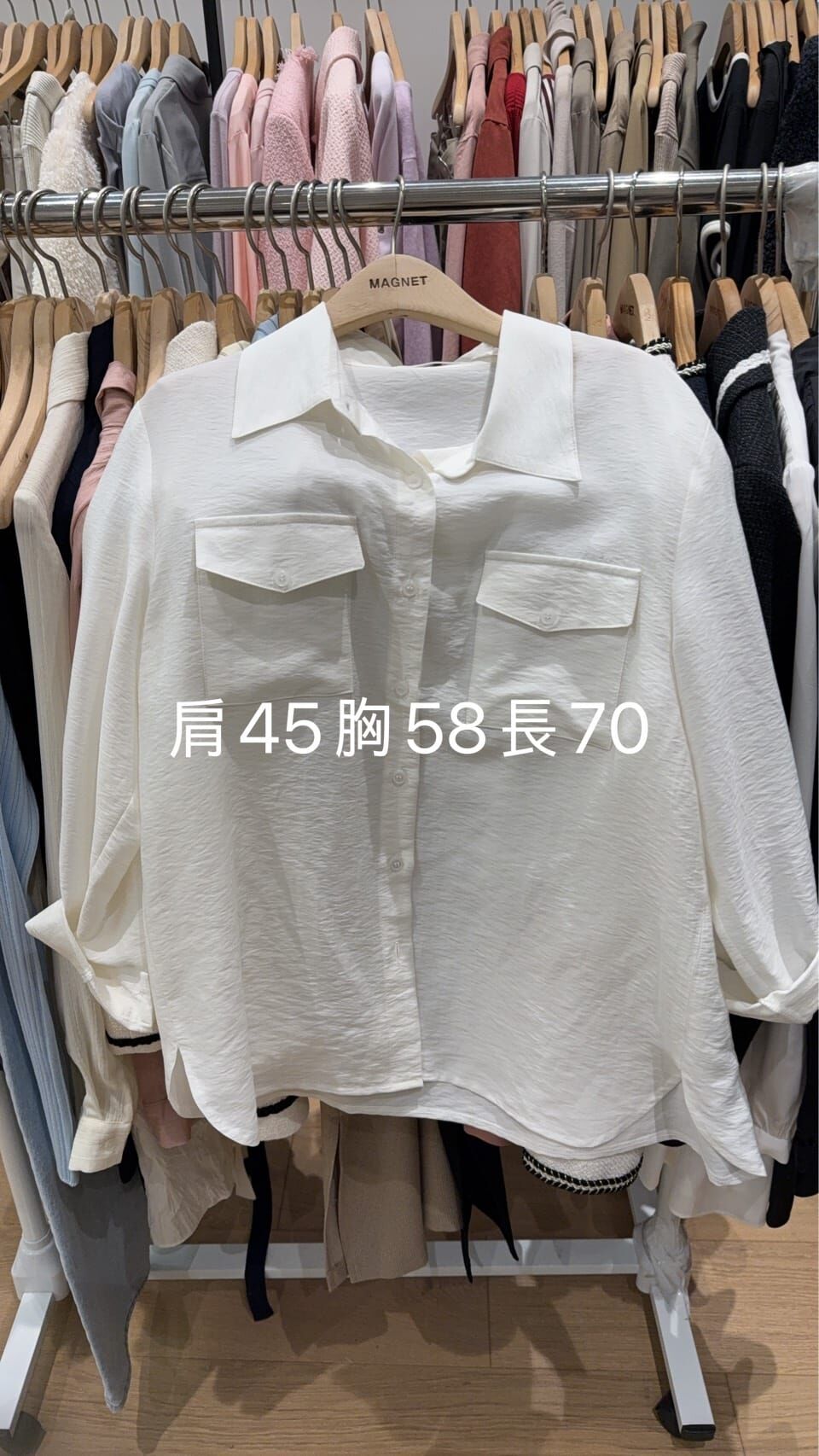 MN6025 胸口袋圓邊薄恤衫