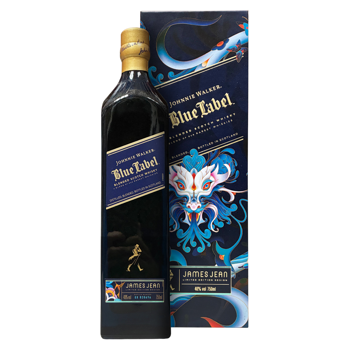 Johnnie Walker Blue Label James Jean Lunar New Year Edition (Year of Dragon) Blended Malt Scotch Whisky 40%