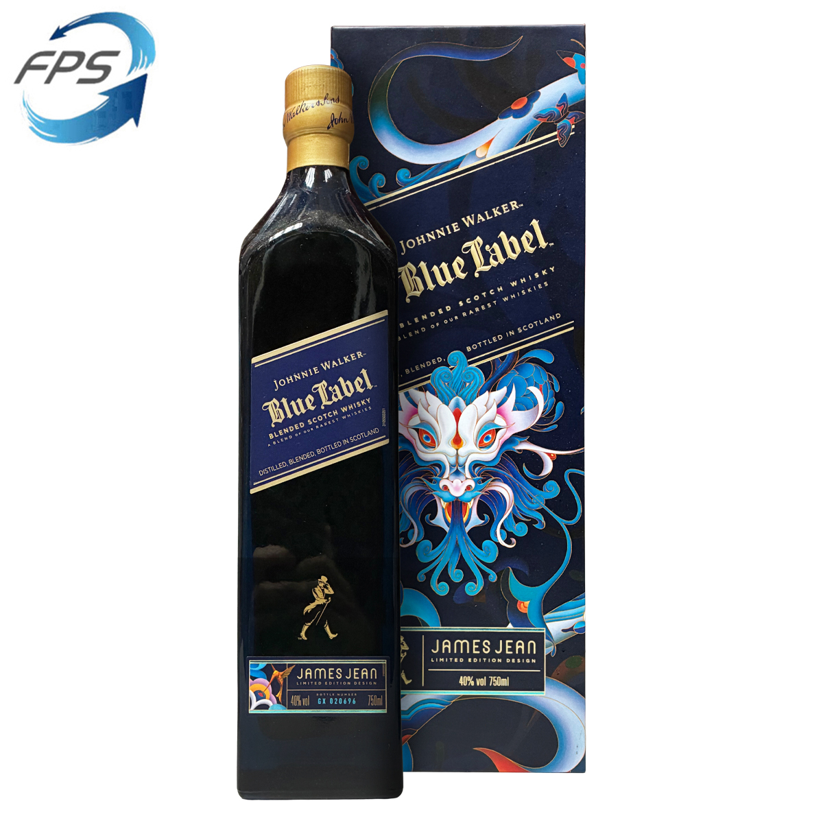 Johnnie Walker Blue Label James Jean Lunar New Year Edition (Year of Dragon) Blended Malt Scotch Whisky 40%
