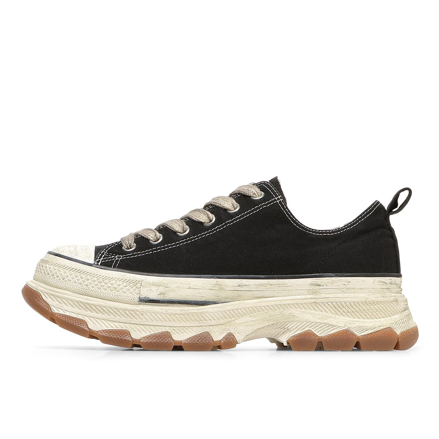 Converse All Star Trekwave AG OX 日本限定 髒髒系列 黑色 焦糖 增高 厚底 帆布鞋 31316991