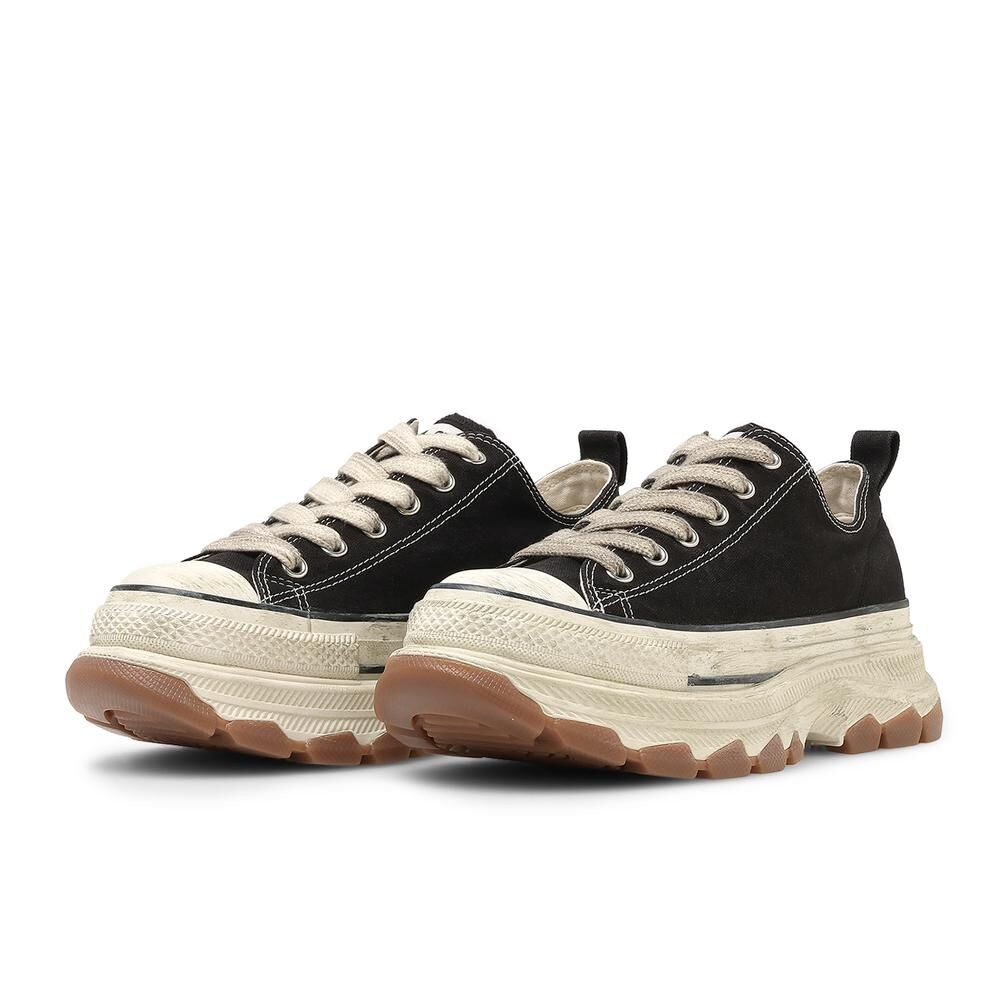 Converse All Star Trekwave AG OX 日本限定 髒髒系列 黑色 焦糖 增高 厚底 帆布鞋 31316991