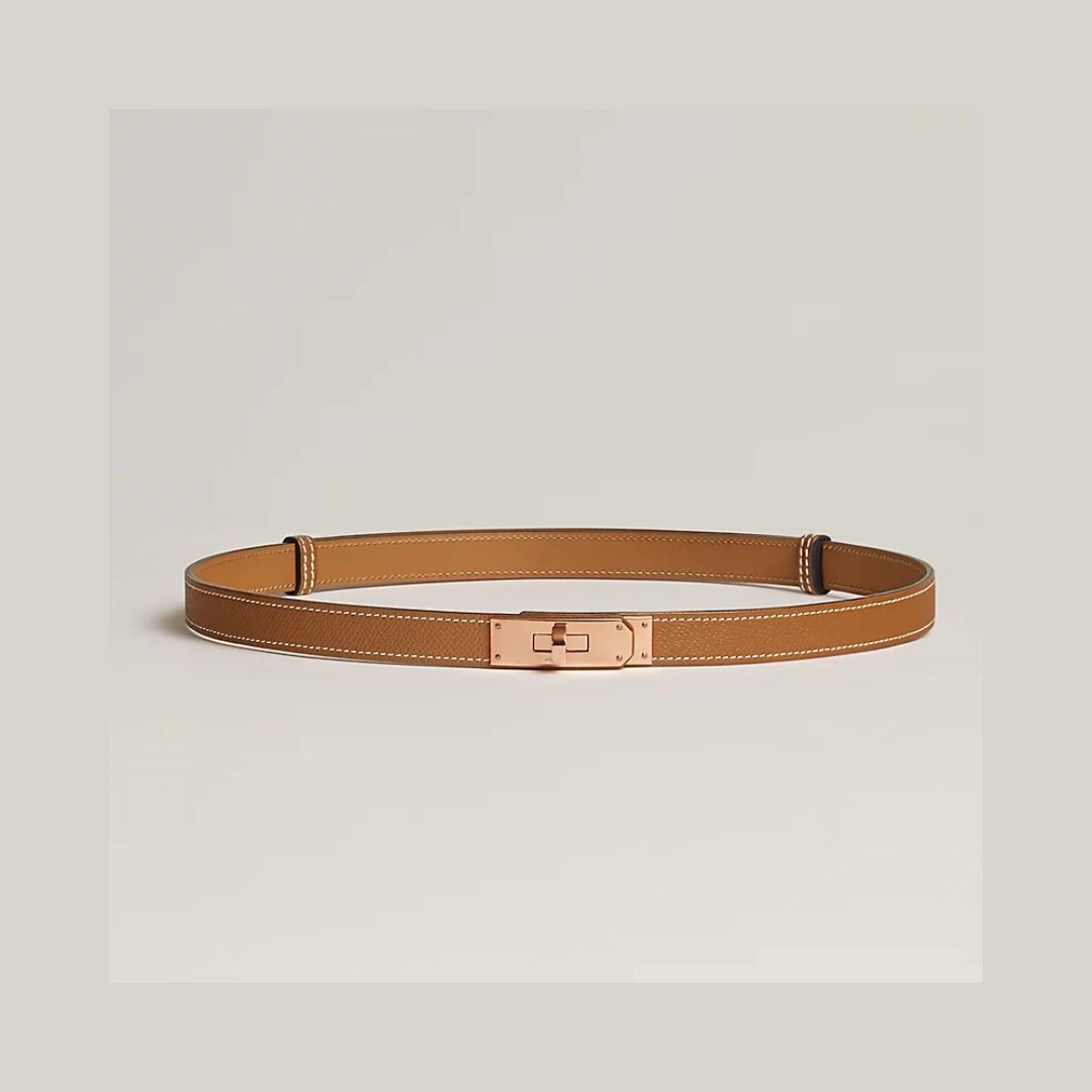 1YK0312-010 [HERMES] Kelly 18 Belt Gold Rose Gold #H069853CD37 (BR)