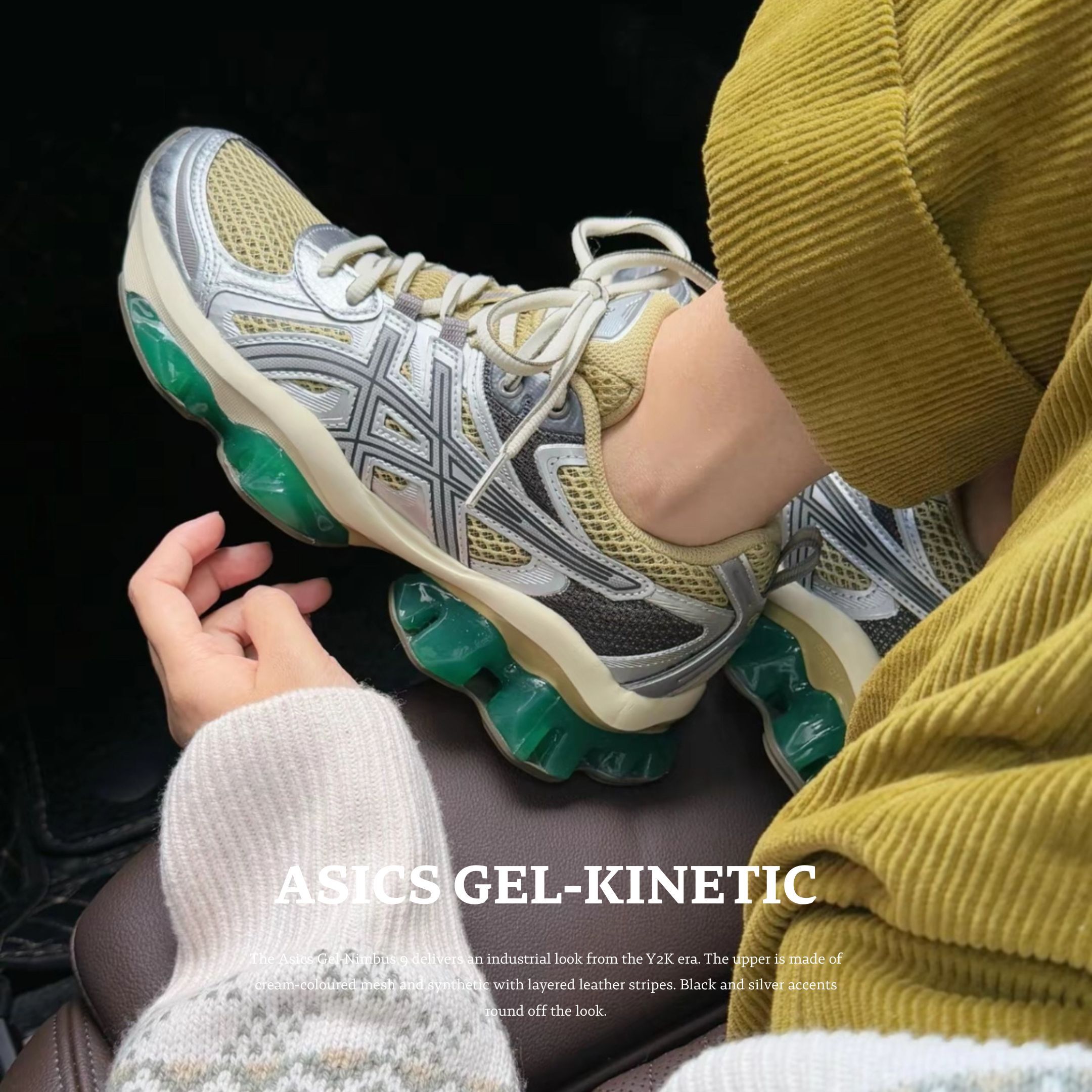 NICEDAY 代購 Asics Gel-Quantum Kinetic 銀綠 綠 銀灰 復古 慢跑 機能 1203A270-252