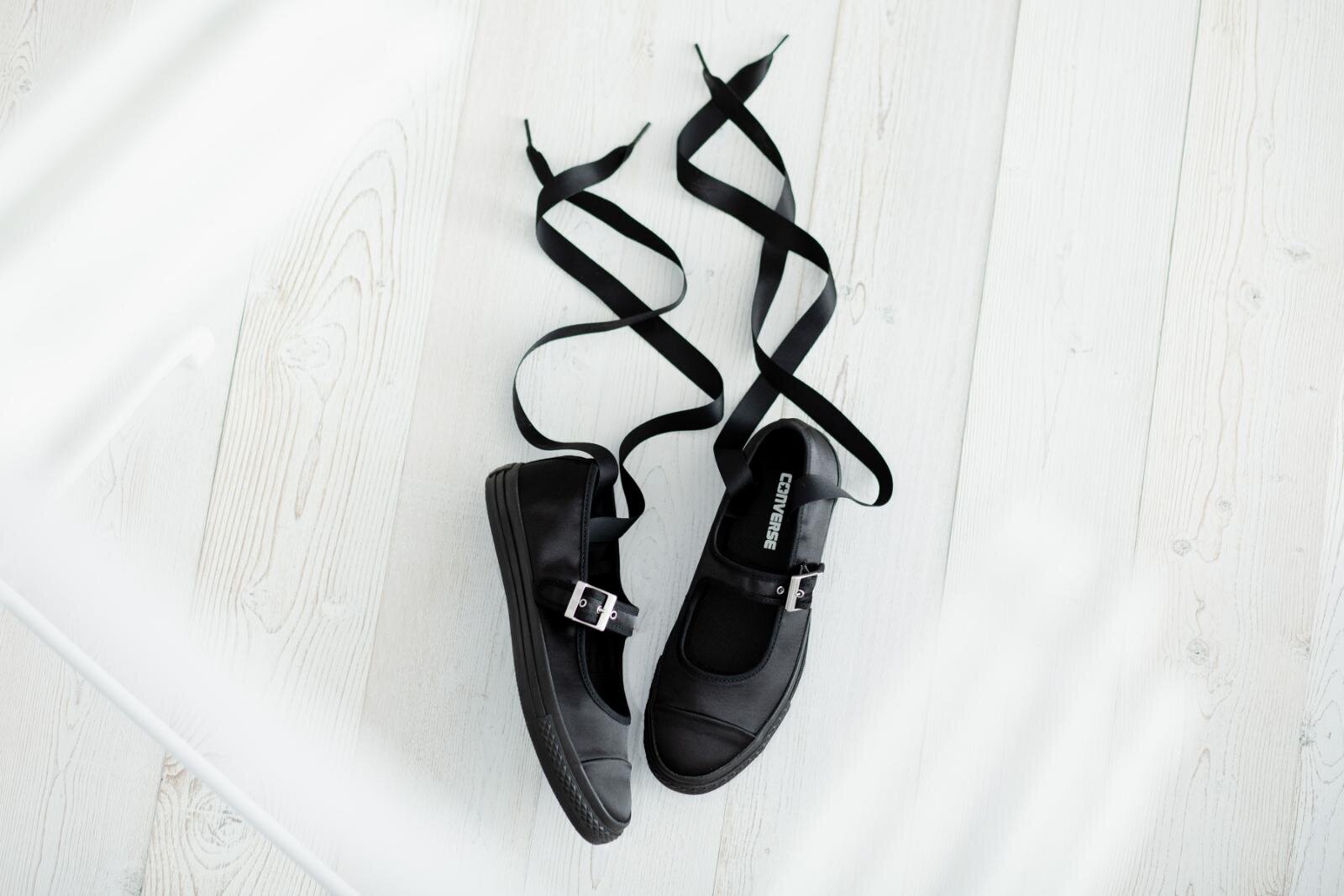 Converse AS LP BL OX 日本限定 黑色 緞帶鞋帶 芭蕾舞 瑪莉珍鞋 31317260