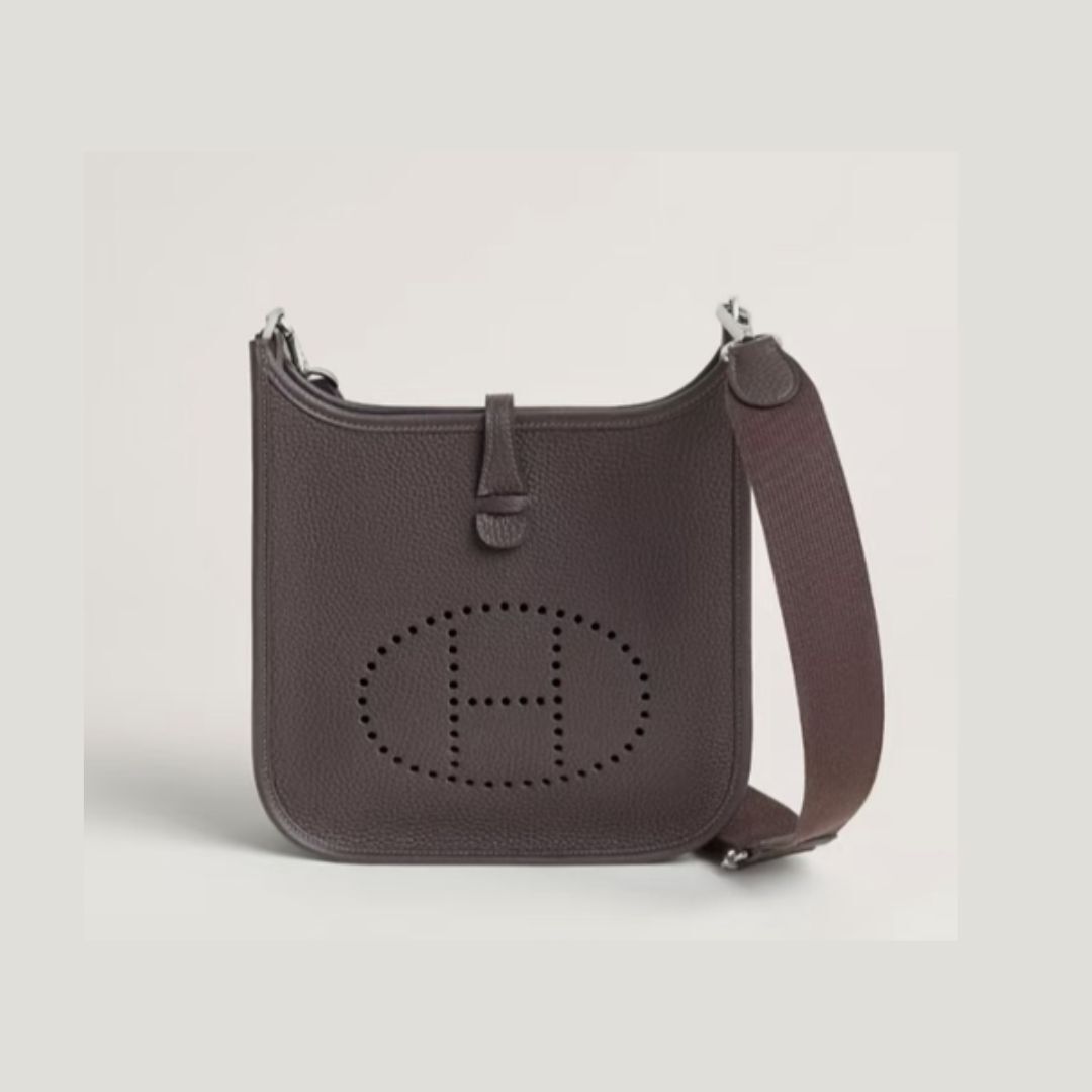 1YK0312-014 [HERMES] Evelyne 23 phw Poche III Bag G Stamp Ebene (BR)