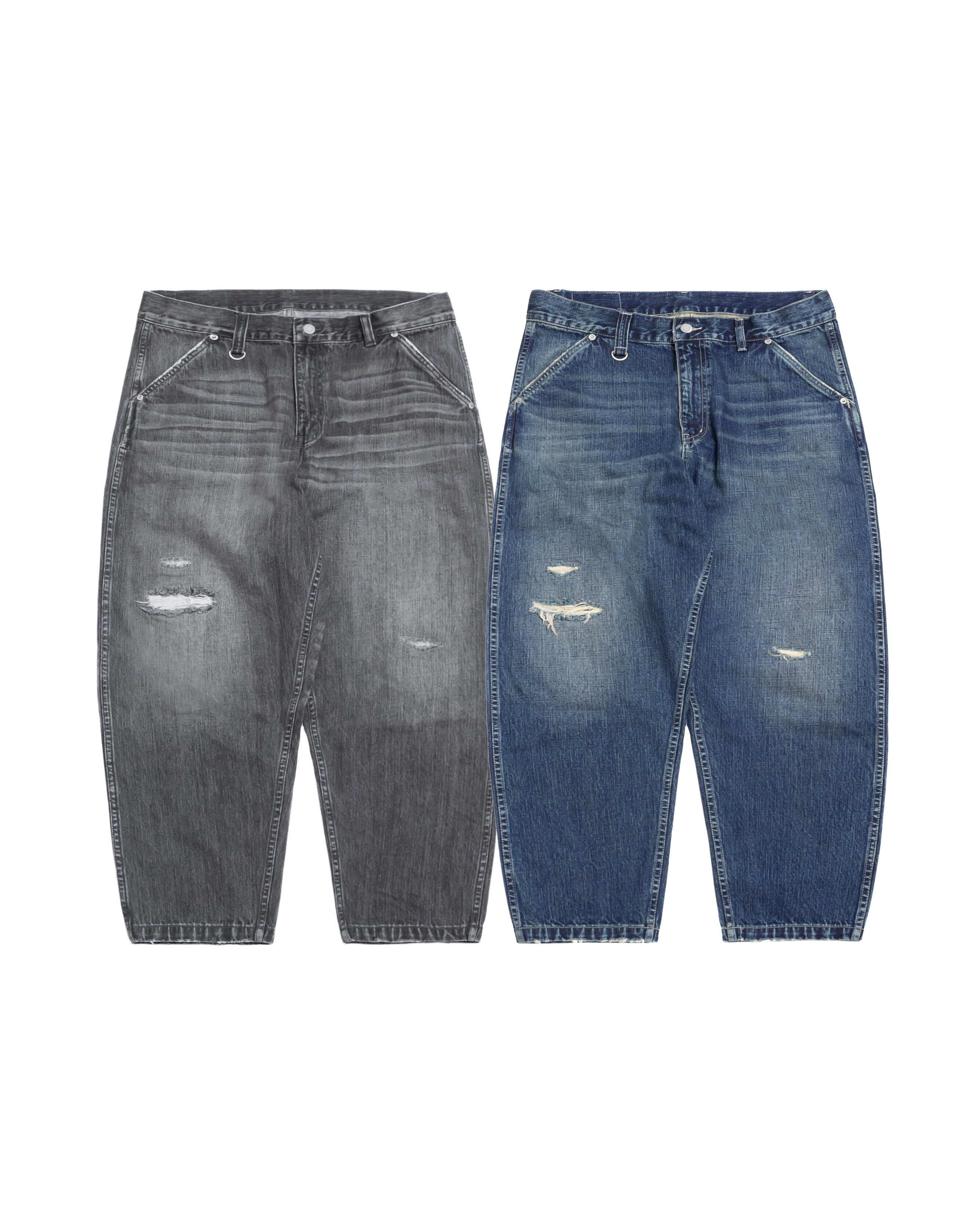 PERSEVERE VINTAGE-WASHED DISTRESSED JEANS 手工破壞牛仔褲