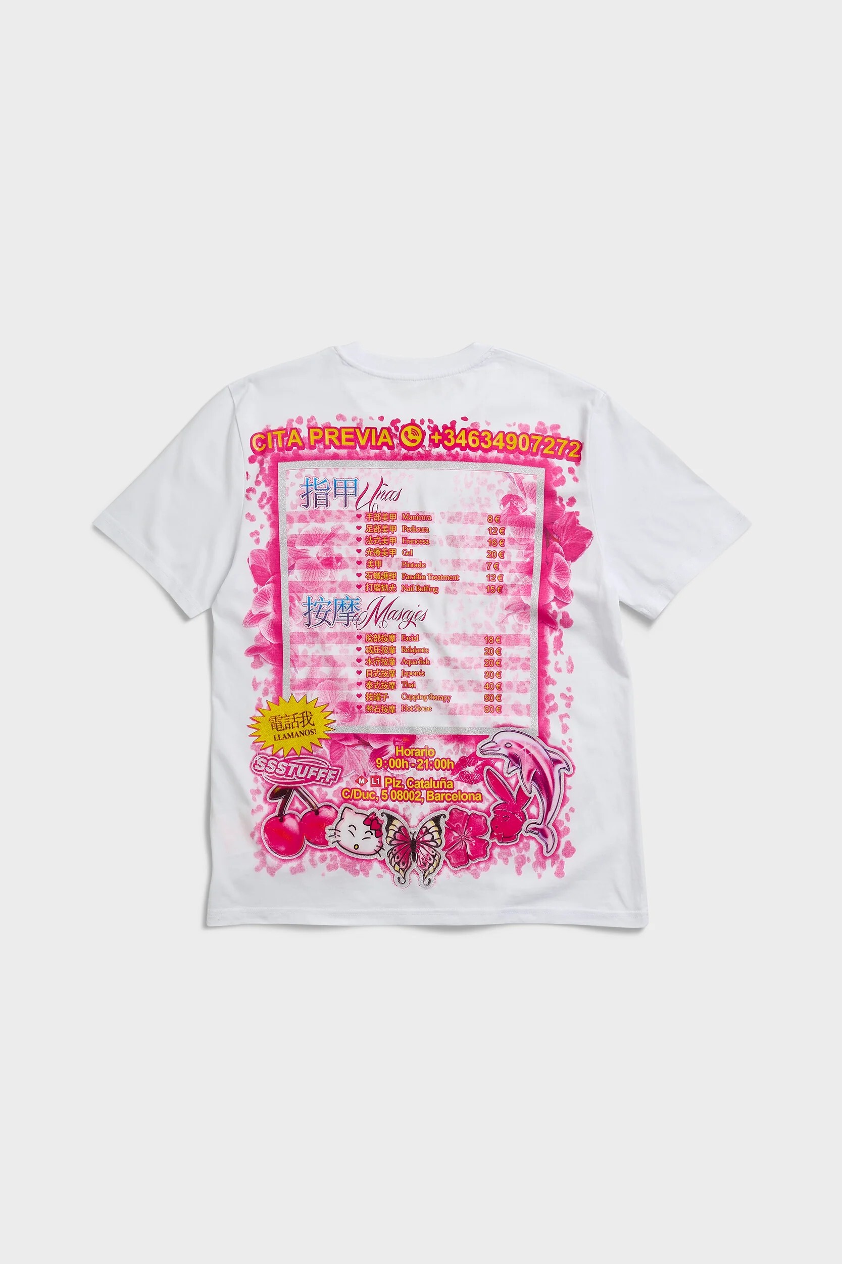 【Focus Store】現貨秒發 SSSTUFFF Nails Beauty Tee ''白'' SSS-SS25-TEE15